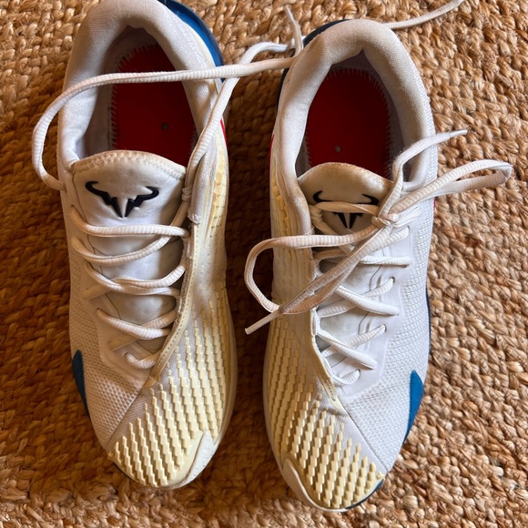 NIKE RAFA ZOOM VAPOR CAGE TENNIS SNEAKERS WHITE MENS SIZE 7.5 women’s 9 - Picture 2 of 8